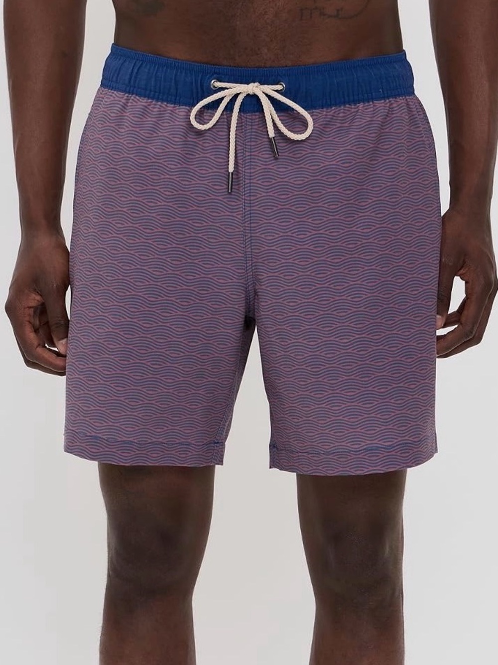 Fair Harbor Bayberry Swim Trunks - Red Waves